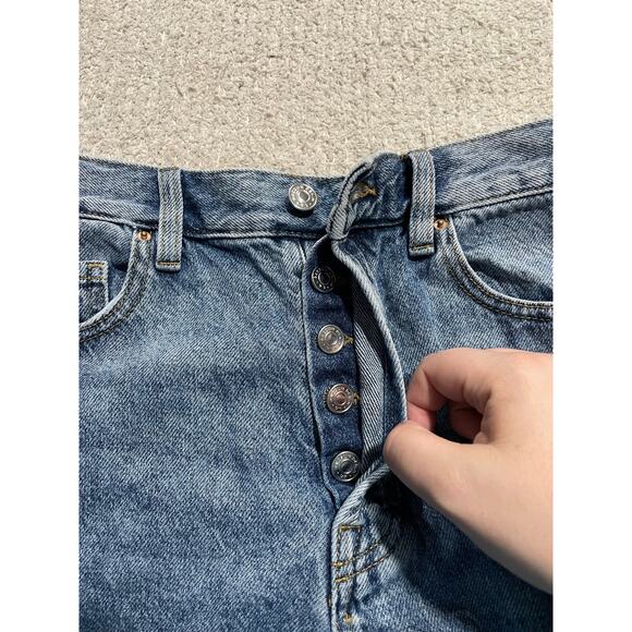 Pacsun High Rise Bootcut Cropped Jeans Womens 28 (28x22 actual measurement) Blue - Picture 8 of 13